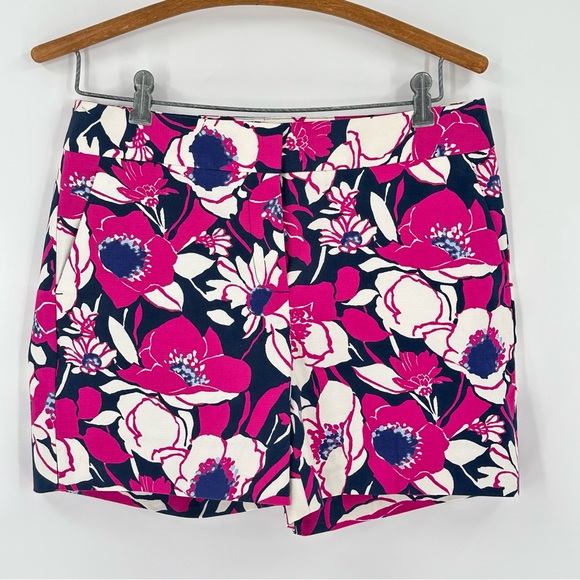 TALBOTS Women's Stretch 5" Short Size 4 NWT Pink Blue White Floral - Picture 3 of 12